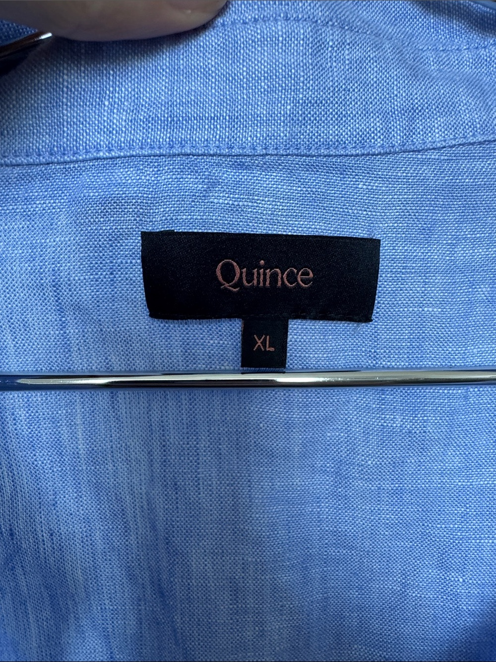 Quince 100% European Linen Short Sleeve Popover Top, Size XL - Picture 5 of 10